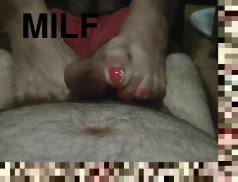 !Brzilin footjob!cum explosion!