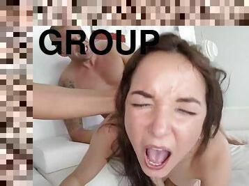 Shameless sluts crazy threesome FFM porn video
