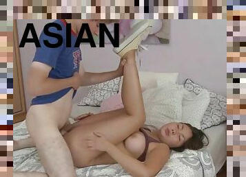 Hot asian chick sex tape scene 1