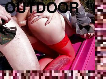 4K - outdoor anal military fuckers - fucking porn slut