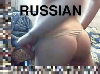 gros-nichons, masturbation, russe, amateur, jouet, webcam, gros-seins, solo