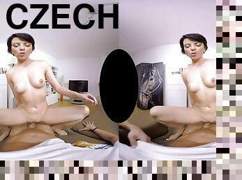Czech brunette Patty Michova in POV VR hardcore