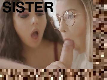 Teen BFFs Trick Cruel StepBrother Into Fucking Sister - Cumshot