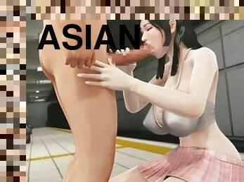 Asian hentai bitch gets a hardcore pounding