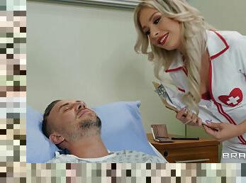 Perverted Nurse Carmen Caliente Wants His Huge Dick