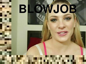 Hardcore Sex With Horny Blonde - Blowjob