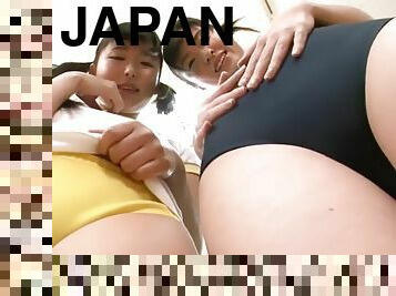 japansk, bikini, retande