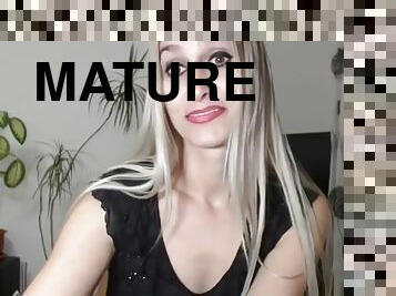 masturbaatio, pillu-pussy, amatööri, kypsä, milf, blondi, verkkokamera, soolo, upea