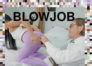 Ember Snow Sticks Out Her Bubble Butt for Anal Exam