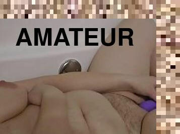 bad, storatuttar, masturbation, amatör, milf, leksak, blond, naturlig, ensam