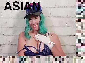 asian, pelancapan, putting, isteri, matang, menghisap-zakar, tegar, orang-jepun, oral, solo