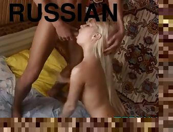 Classy russian blonde gf Devon enjoys oral action