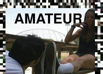 amateur, pieds, fétiche