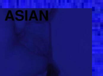 asiatisk, amatör, avsugning, ensam