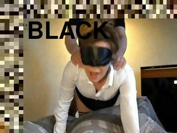 Black Silk OL Blindfolded Sex 03