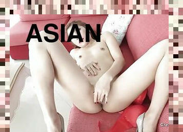 Sexy fit Asian Hana is ready for some cock