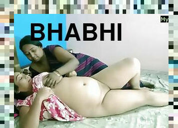 Desi bhabhi and her hot stepsister fuck together!! taboo sex