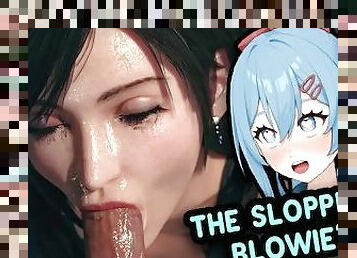 Vtuber Hantai React! Tifa Getting Sloppy