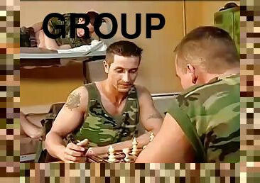 Hot military orgy