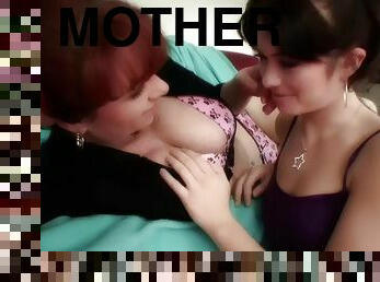 Horny stepmother and sexy stepdaughter playng together
