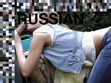 A lucky chauffeur ends up fucking a Russian piece of ass