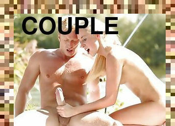 Blonde couple dennis and jenny to fuck outdoor daringsex.com