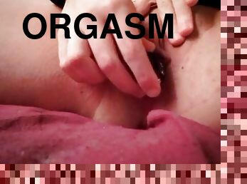 masturbação, orgasmo, brinquedo, caseiro, jovem18, dildo, espalhando