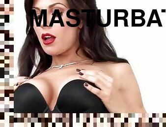 masturbacja, laski, zabawka, gwiazda-porno