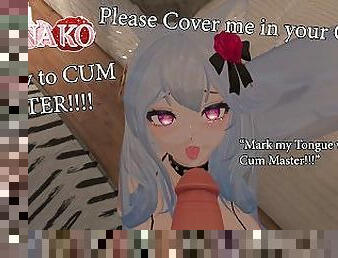 I COSPLAY as Ganyu and BEG you to CUM all over my PRETTY FACE and TONGUE!!!! CATGIRL COWKINI!!!!