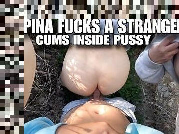 asiatisk, publik, fitta-pussy, amatör, creampie, slyna, sprut, knullande, filipinsk, park