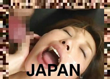 Slutty japanese babes in bukkake scenes