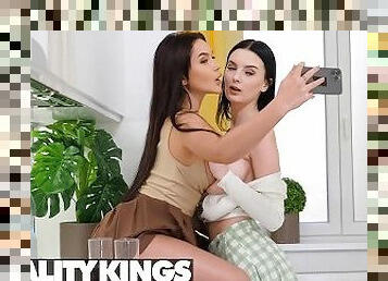 Reality Kings - Brunette Hotties Simon Kitty & Mary Bambola Are Out For A Day Of Lesbian Fun