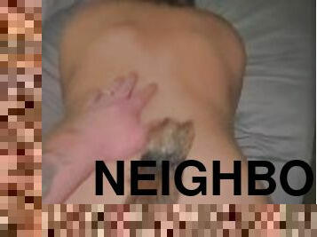 Latina neighbor sneaks over after my wife leaves goes home to her husband with my cum on her ass