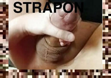 strapon, anal, cumshot, stor-pikk, leke, handjob, pov, cum, dildo, fetisj