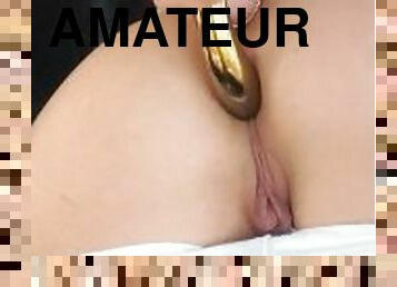 masturbation, orgasm, amatör, anal, tonåring, leksak, tight, dildo