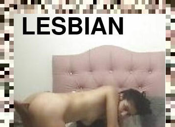 Real lesbian couple fucking hard with strapon