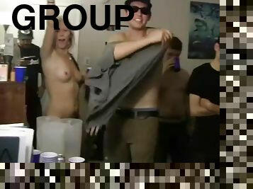 publik, hardcore, gruppsex, blond, söt