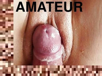klitoris, amcık-pussy, amatör, vajinadan-sızan-sperm, çift, meni, sarışın, sikişme, islak, yarak