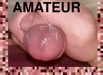 masturbation, amatör, cumshot, gigantisk-kuk, tonåring, avrunkning, juckande, sprut, kåt, ensam