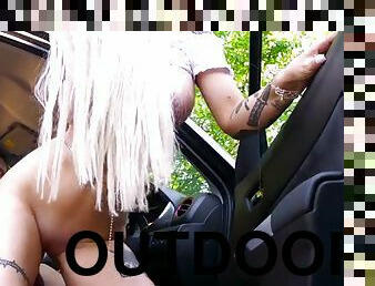 Blonde alicia amira enjoys hardcore pussy banging outdoors