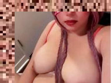 storatuttar, masturbation, gammal, kvinnligt-sprut, bbw, knubbig, slyna, flickvän, kåt, blond