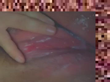 Pussy filled with cum
