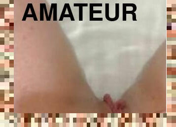 bad, fitta-pussy, amatör, ensam