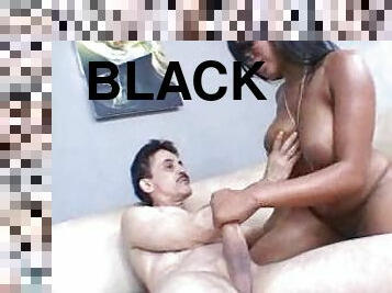 White guy plunging into a black slut