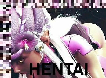 arsch, dilettant, anal-sex, spielzeug, anime, hentai, 3d, hintern