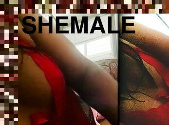 Sri Lankan Shemale Trans Sissy Wearing Hot Lingerie and Masturbate Part 2