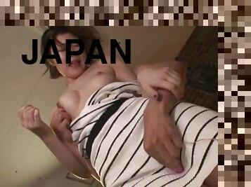 Japanese MILF undressed on cam in advance to get fucked the hard way