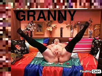 masturbaatio, amatööri, isoäiti-granny, hullua, verkkokamera