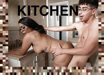 Kitchen and bedroom sex with big ass brunette Latina Paris The Muse - Isnt This What You Want - big natural tits