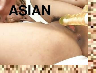 Kinky asian anal toying